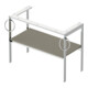 Duravit Console lavabo White Tulip 98,4x45cm, st-g m, Me, 2 HTH, sur pied-2