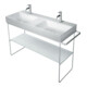 Duravit Console métal DuraSquare 126,5x45 cm, sur pied, chrome-1