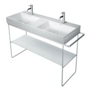 Duravit Console métal DuraSquare 126,5x45 cm, sur pied, chrome