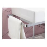 Duravit Console métal DuraSquare 126,5x45 cm, sur pied, noir mat-5