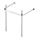 Duravit Console métal Happy D.2 62, 3x49,1 cm, f 231865, renforcée +5 cm, chromée