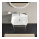 Duravit Console métal Happy D.2 62, 3x49,1 cm, f 231865, renforcée +5 cm, chromée