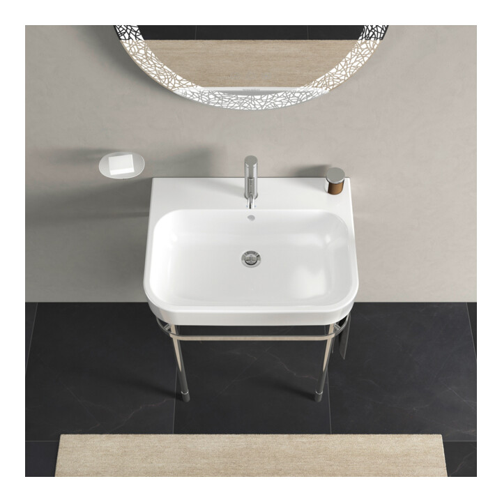 Duravit Console métal Happy D.2 62, 3x49,1 cm, f 231865, renforcée +5 cm, chromée
