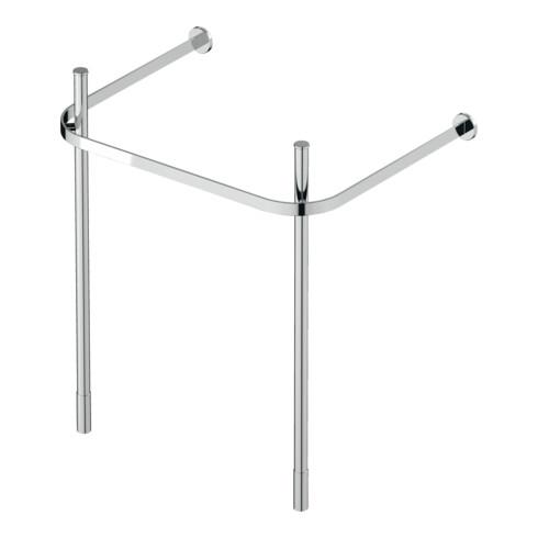 Duravit Console métal Happy D.2 62, 3x49,1 cm, f 231865, renforcée +5 cm, chromée