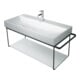 Duravit Console métallique DuraSquare 106,5x45 cm, murale, noir mat-1
