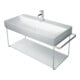 Duravit Console métallique DuraSquare 106,5x45 cm, suspendue, chrome-1
