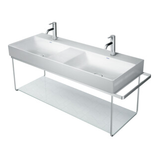 Duravit Console métallique DuraSquare 126,5x45 cm, murale, chrome