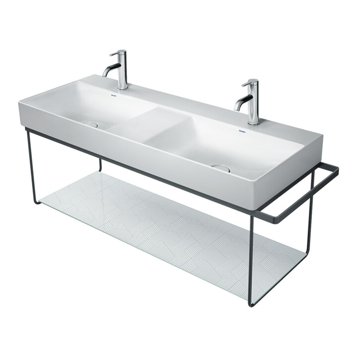 Duravit Console métallique DuraSquare 126,5x45 cm, murale, chrome