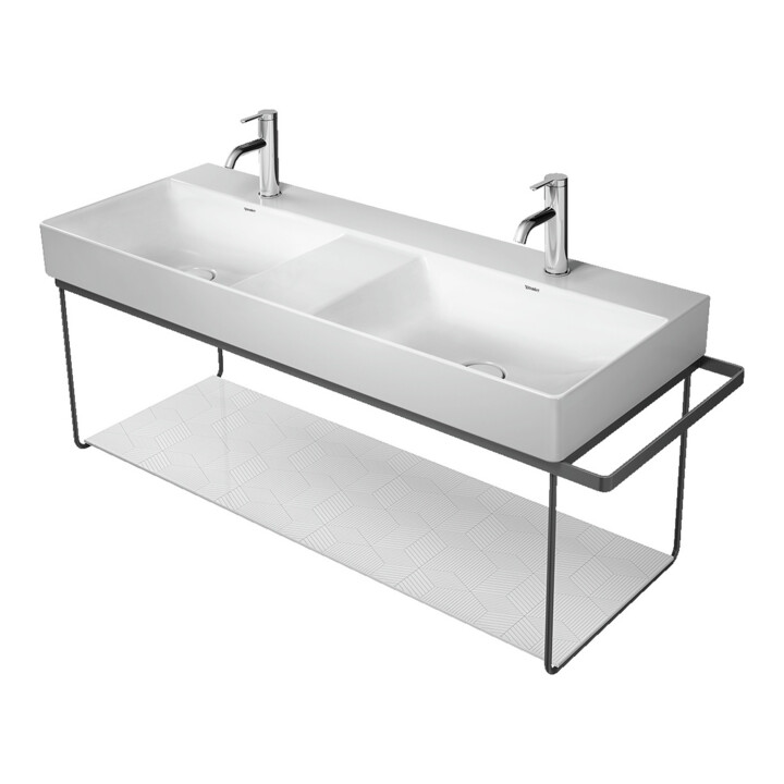Duravit Console métallique DuraSquare 126,5x45 cm, murale, chrome