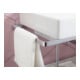 Duravit Console métallique DuraSquare 126,5x45 cm, murale, chrome