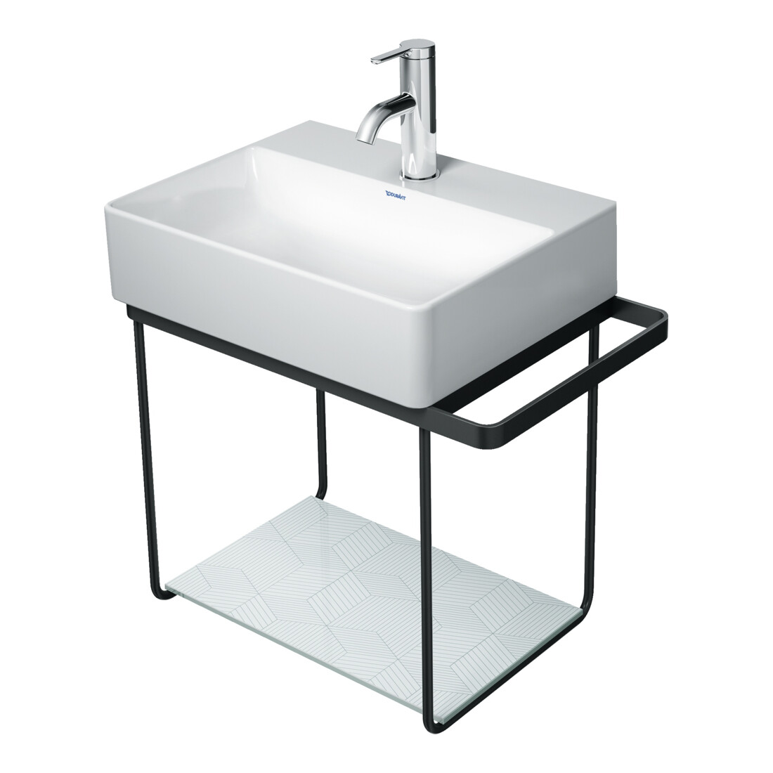 Duravit Console métallique DuraSquare 51,6x33 cm, murale, chrome