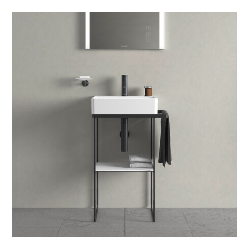 Duravit Console métallique DuraSquare 51,6x33 cm, sur pied, noir mat