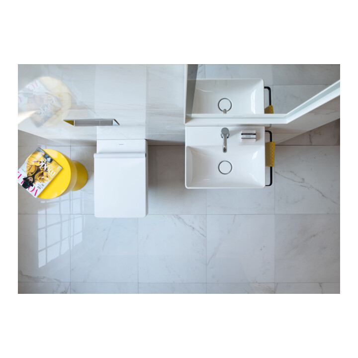 Duravit Console métallique DuraSquare 51,6x33 cm, sur pied, noir mat
