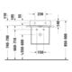 Duravit Console métallique DuraSquare 51,6x33cm, murale, noir mat-4