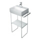 Duravit Console métallique DuraSquare 51,6x33cm, sur pied, chrome-1