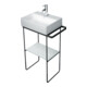 Duravit Console métallique DuraSquare 51,6x33cm, sur pied, chrome-5