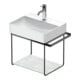 Duravit Console métallique DuraSquare 56,5x38 cm, murale, noir mat-1