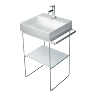 Duravit Console métallique DuraSquare 56,5x45 cm, sur pied, chrome