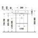 Duravit Console métallique DuraSquare 56,5x45 cm, sur pied, chrome-2