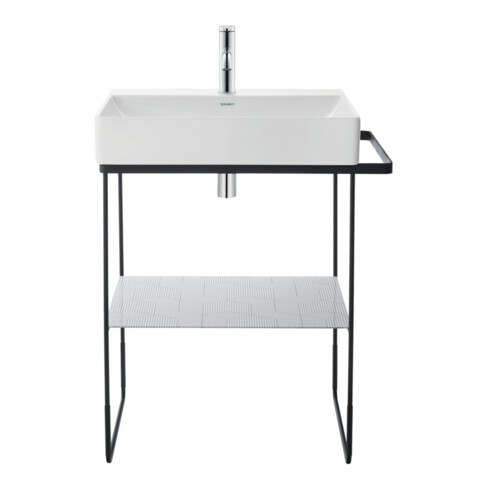 Duravit Console métallique DuraSquare 56,5x45cm, au sol, noir mat
