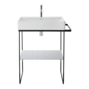 Duravit Console métallique DuraSquare 56,5x45cm, au sol, noir mat-5