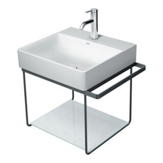 Duravit Console métallique DuraSquare 56,5x45cm, suspendue, noir mat
