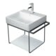 Duravit Console métallique DuraSquare 56,5x45cm, suspendue, noir mat-1