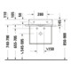 Duravit Console métallique DuraSquare 56,5x45cm, suspendue, noir mat