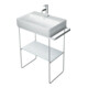 Duravit Console métallique DuraSquare 66,5x38 cm, sur pied, chrome-1