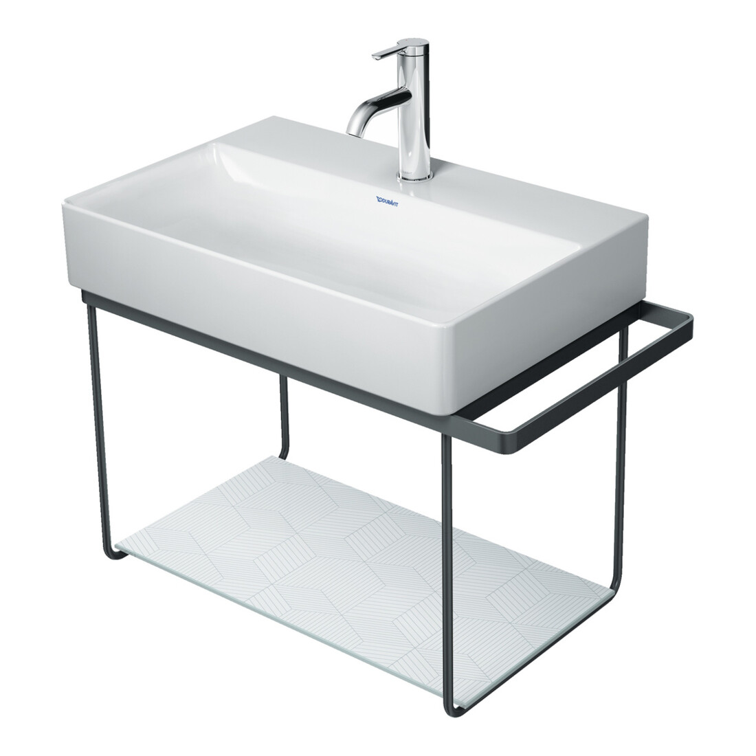 Duravit Console métallique DuraSquare 66,5x38cm, murale, chrome