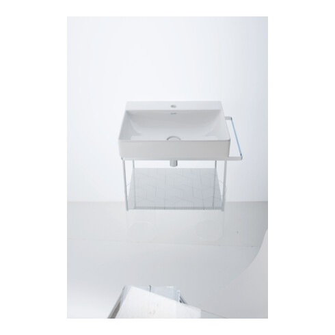 Duravit Console métallique DuraSquare 66,5x45 cm, murale, chrome