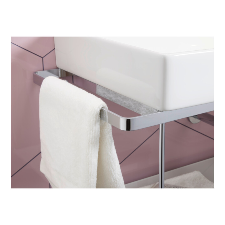 Duravit Console métallique DuraSquare 66,5x45 cm, murale, chrome