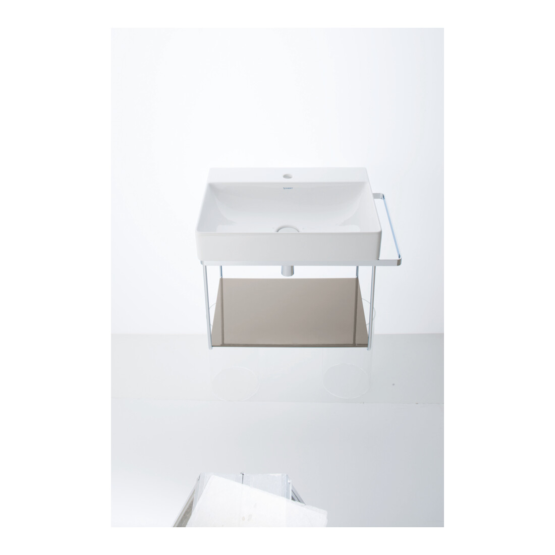 Duravit Console métallique DuraSquare 66,5x45 cm, murale, chrome