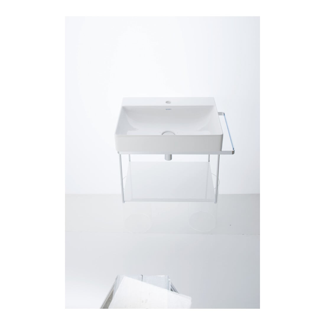 Duravit Console métallique DuraSquare 66,5x45 cm, murale, chrome