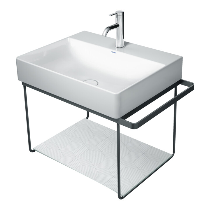 Duravit Console métallique DuraSquare 66,5x45 cm, murale, chrome
