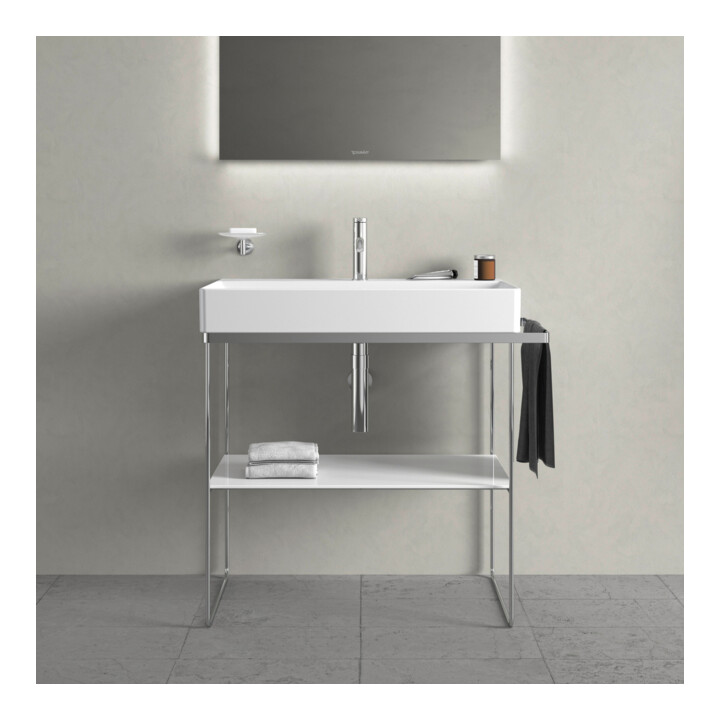 Duravit Console métallique DuraSquare 86,5x45 cm, sur pied, chrome