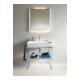 Duravit Console métallique DuraSquare 86,5x45 cm, sur pied, chrome