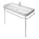 Duravit Console métallique Happy D.2 117,3x49,1cm, f 231812, renforcée +5cm, chromée-1