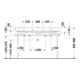 Duravit Console métallique Happy D.2 117,3x49,1cm, f 231812, renforcée +5cm, chromée-3