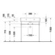 Duravit Console métallique Vero rehaussée +5cm, chromée, WT 045470, 235060
