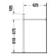 Duravit Console métallique Vero renforcée +5cm, chromé, réf. WT 045480, 235080-5