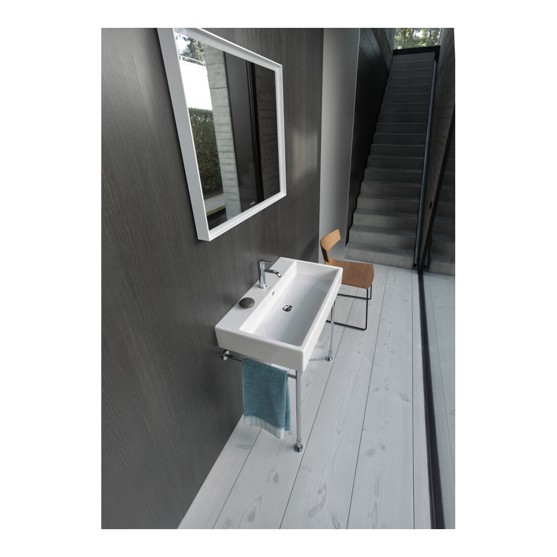 Duravit Console métallique Vero renforcée +5cm, chromé, réf. WT 045480, 235080