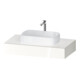 Duravit Console Qatego 100x55x17 cm, blanc brillant, 1 découpe-1