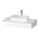 Duravit Console Qatego 100x55x17 cm, blanc super mat, 1 découpe-1