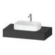Duravit Console Qatego 100x55x17 cm, graphite mat, 1 découpe-1
