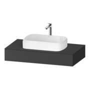Duravit Console Qatego 100x55x17 cm, graphite mat, 1 découpe