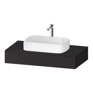Duravit Console Qatego 100x55x17 cm, graphite mat, 1 découpe
