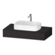 Duravit Console Qatego 100x55x17 cm, graphite mat, 1 découpe-1