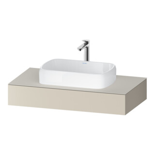 Duravit Console Qatego 100x55x17 cm, Tau supermat, 1 découpe
