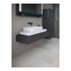 Duravit Console Qatego 120-200x48x17cm, 1 découpe, graphite mat